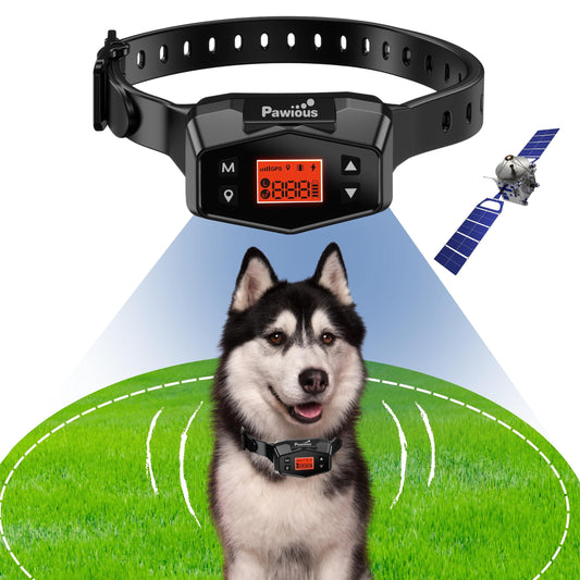GPS Dog Fence - Wireless Fence for Dogs, from 33 up to 1000 Yards Coverage Area